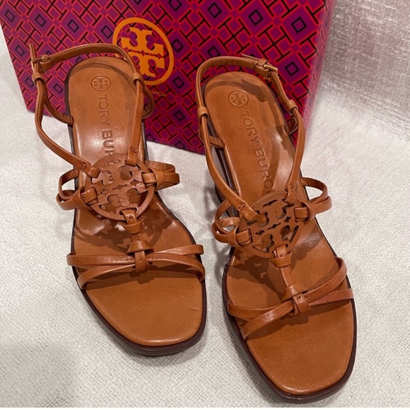 TORY BURCH Miller Wedge Sandals - Picture 2 of 11